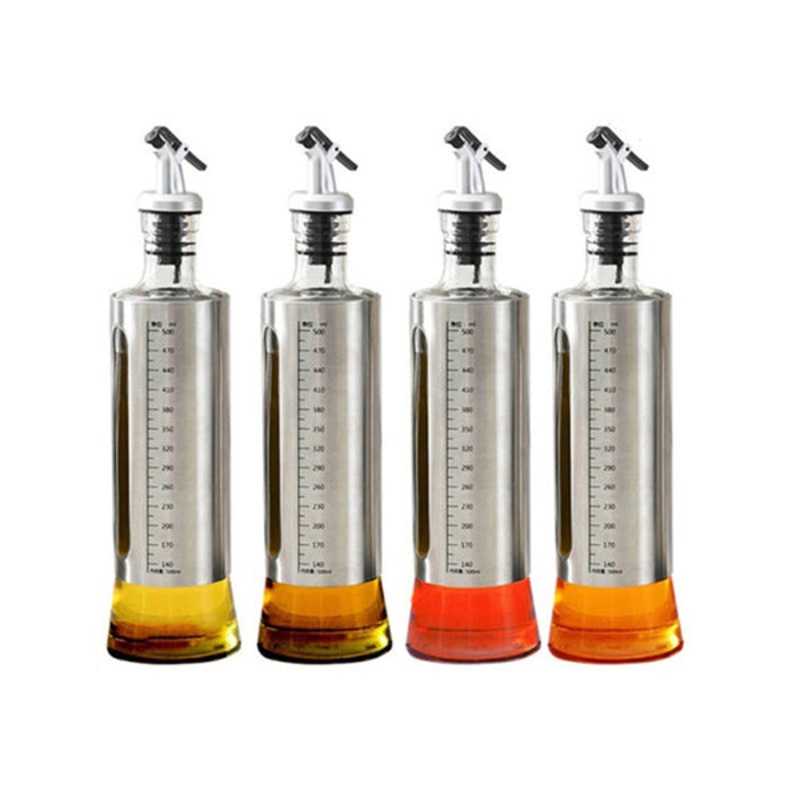 Heavy-duty Glass with Stainless Steel Cruet 1 x (500 ml)