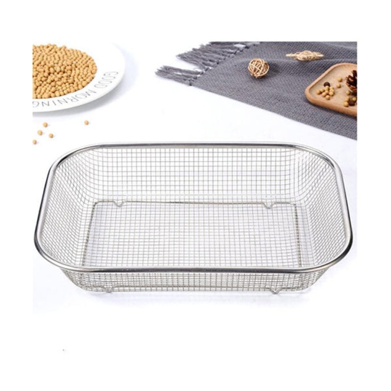 Rectangle Stainless Steel Kitchen Drain Rack Storage Basket 3727 cm – 10425