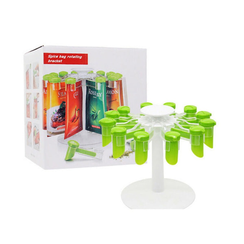 Rotating Spice Organizer Gripper Condiment Clips – 10868