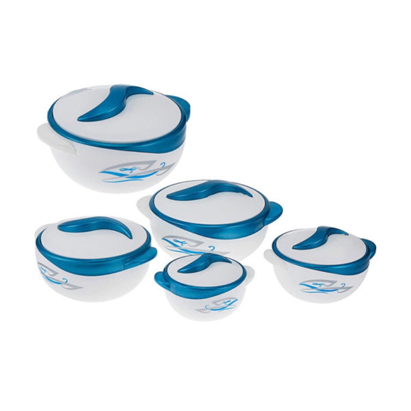 Set of 5 Round Thermal Insulating Pots for Food Storage – 97613