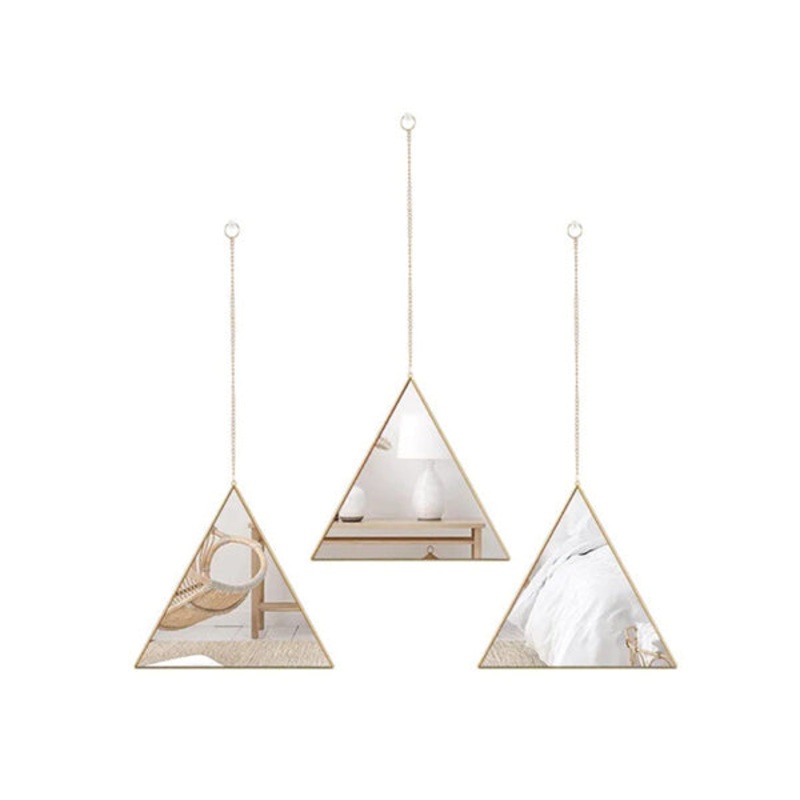 Triangle Decorative Mirror Set of 3, HB-99-SJx3 – 98683