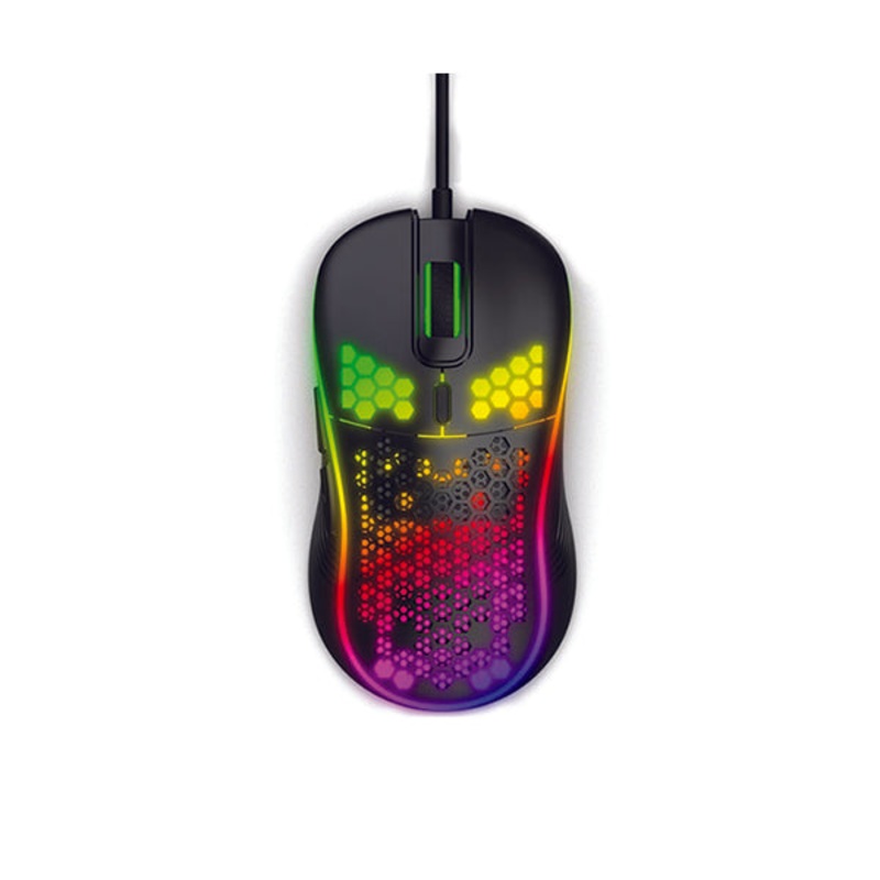 Wired Glare Gaming Mouse with RGB LED Light – 1619B – CMO619B