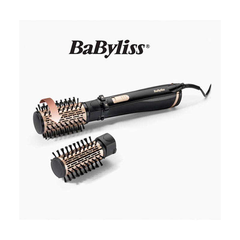 BaByliss Big Hair 1000W Rotating Brush + 2 Rotating Heads AS962E