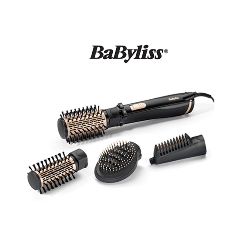 BaByliss Flawless Hair 1000W Rotating Brush + 4 Accessories AS964E