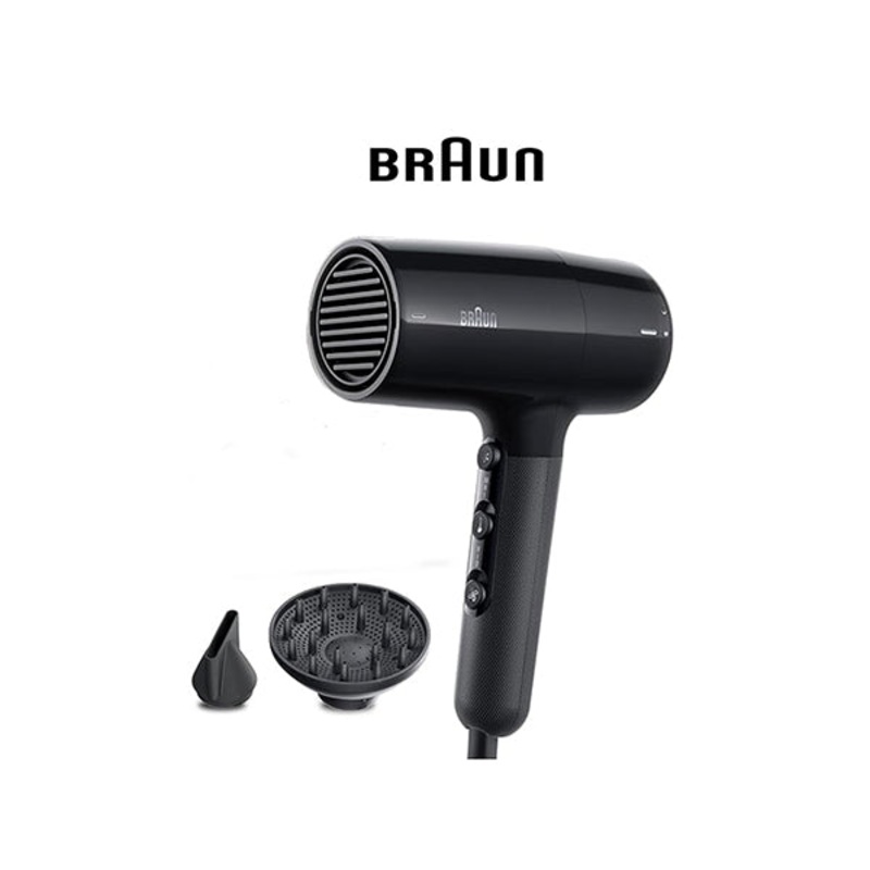 Braun HD2.2 Hair Dryer Lightweight BRHD225SDE – Ion Black