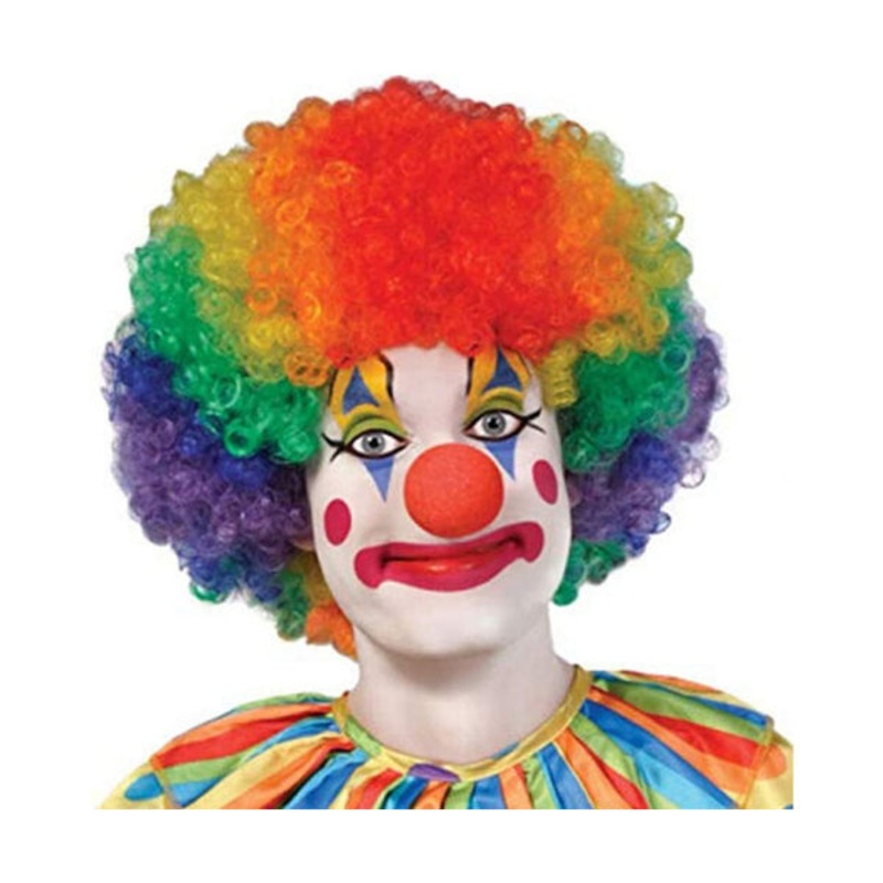 Halloween & Barbara Costumes  Funny Afro Clown Hair – 87990-CLOWN