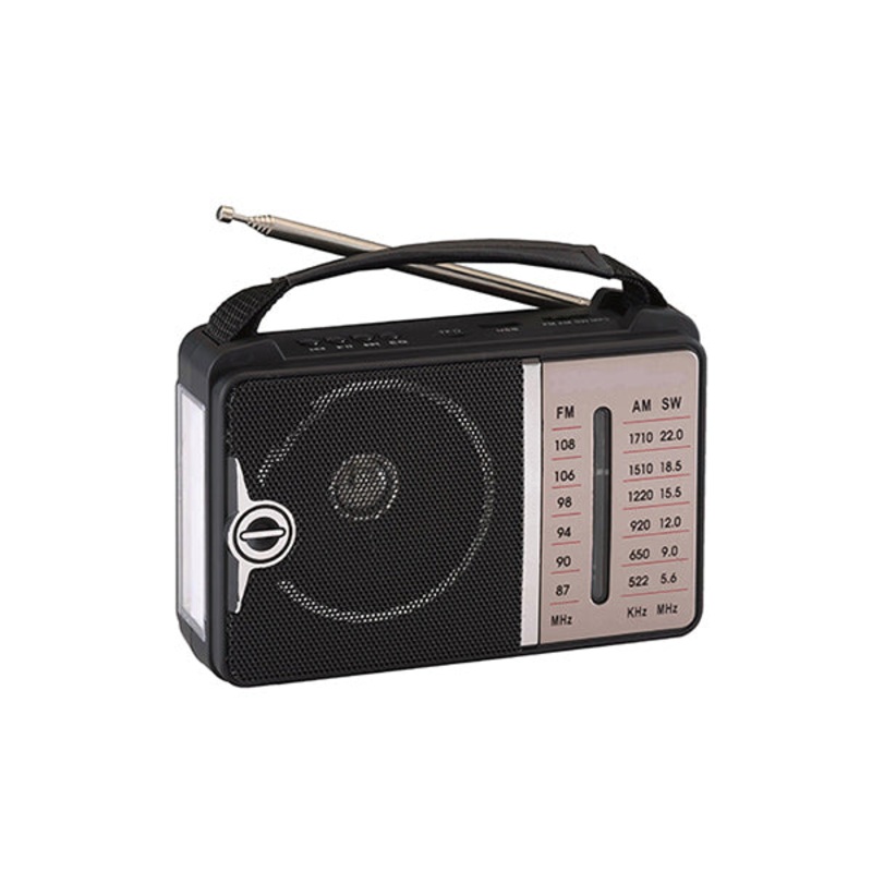 Hay- Power  Radio Built In Rechargeable Battery Am/Fm/Sw 3 Band NS8085BT