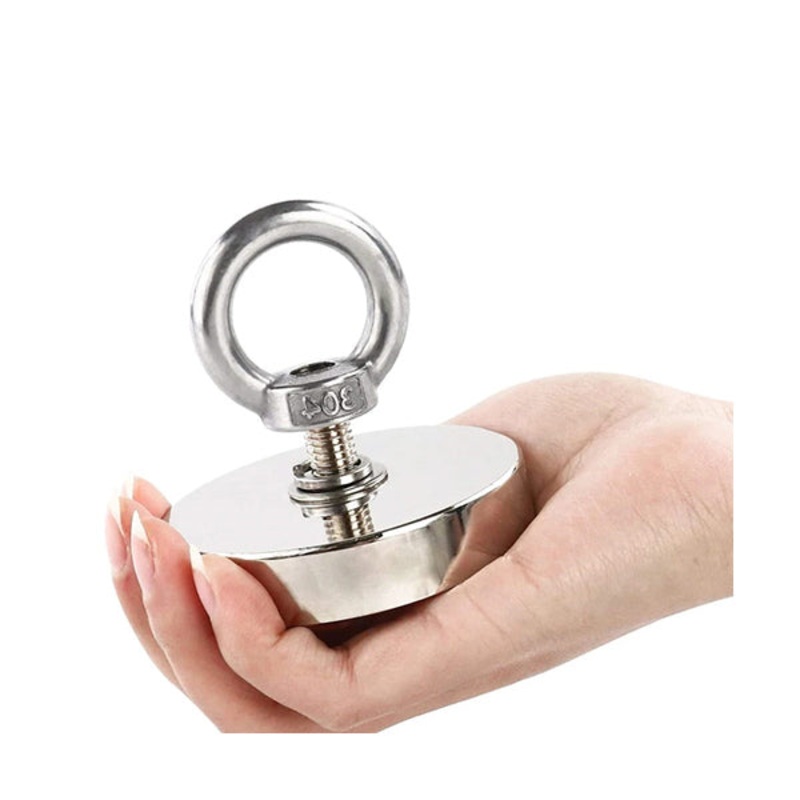 Neodymium Fishing Magnets Stainless Steel, Diameter Size 9CM, Power 380KG, Weight 1.5KG