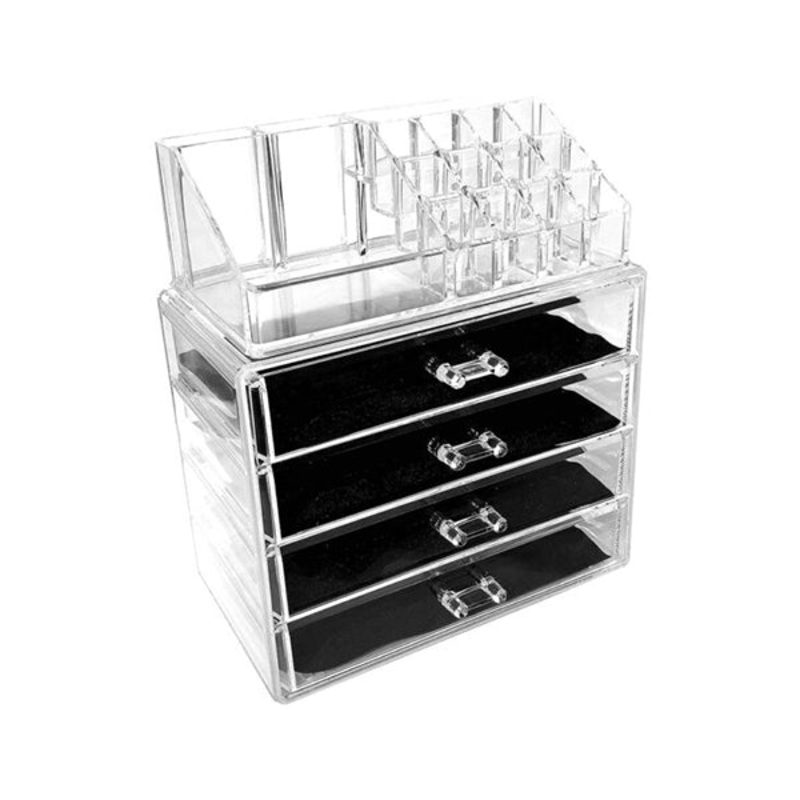 Acrylic Cosmetic Organizer, 4 Drawers #3304-2 – 10833