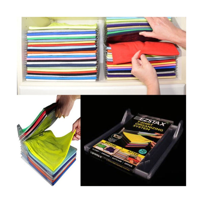 Ezstax, T-Shirt Organizing System, Set Of 10 Pcs – 89444