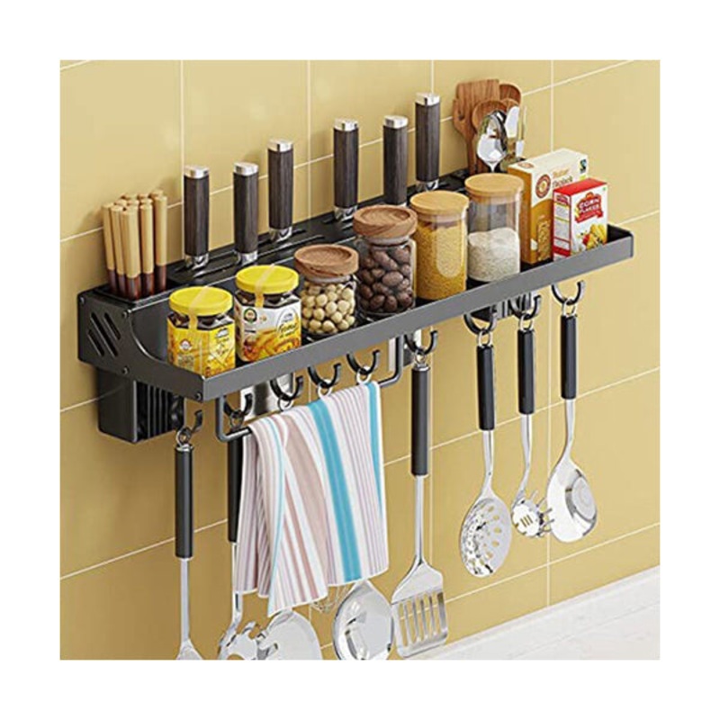 Kitchen Wall-Mounted Storage Pot Rack