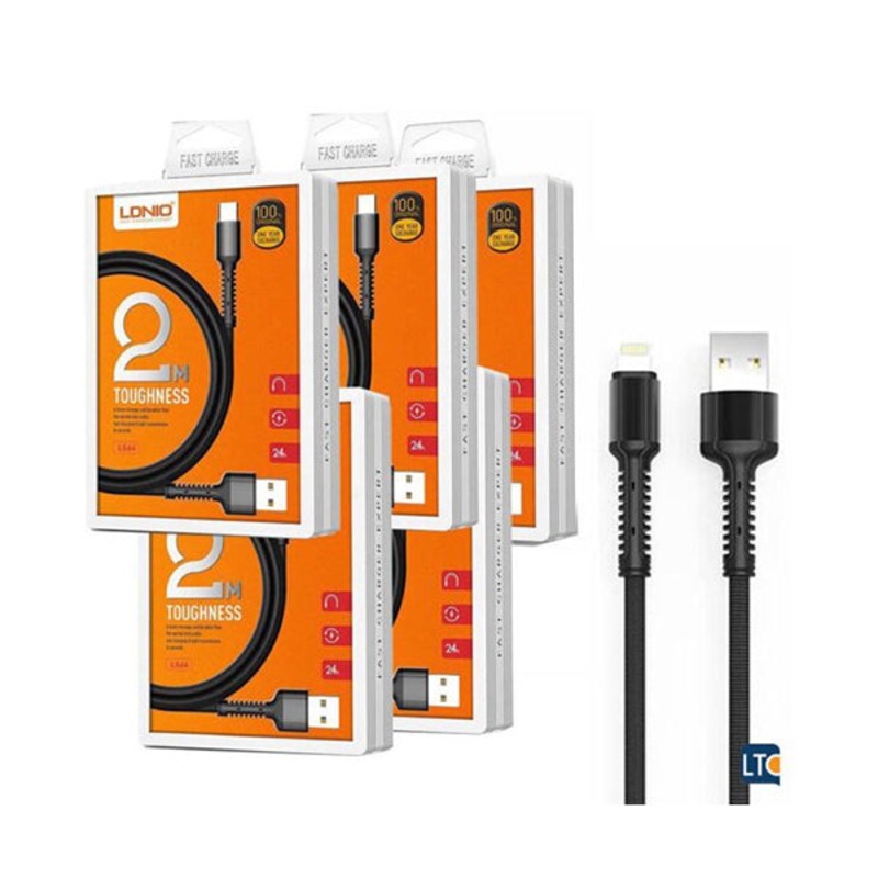 LDNIO LS64, Fast Charge, Data Cable – 1 Meter, IOS & MicroUSB