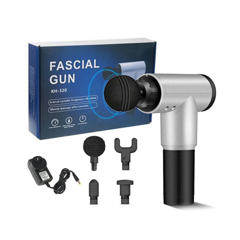 Massage fascial Gun, with 4 Massage Head, 6 Speeds – 95761