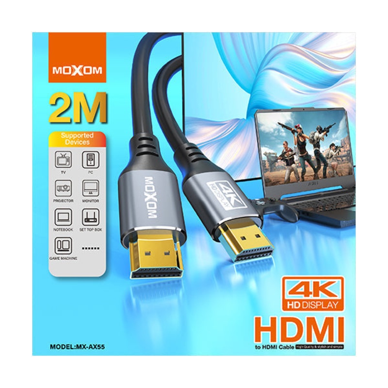 Moxom HDMI To HDMI Cable 4K HD Display 2M MX-AX55
