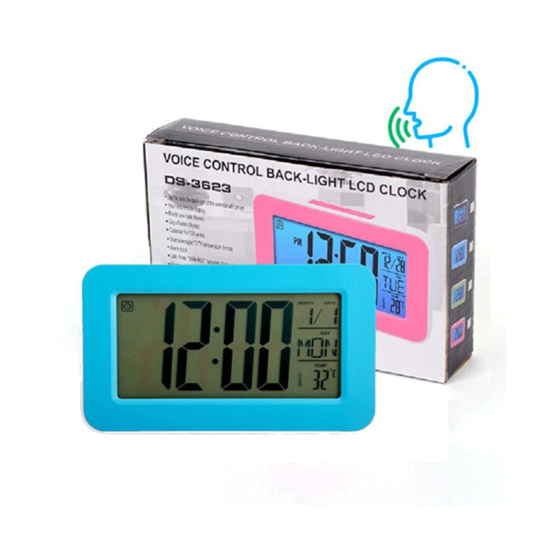 Voice Control Back Light LCD Clock DS-3623 – 10102