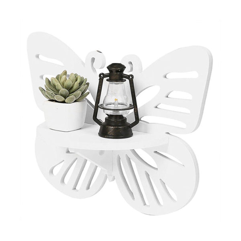 Wood Butterfly Wall Shelf – 89561