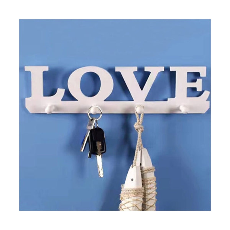 Wood Love Wall Shelf & Key Holder – 89867