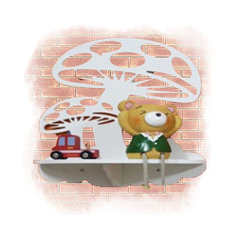Wood Mushrooms Wall Shelf – 89563