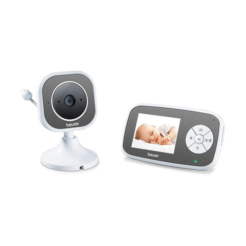 Beurer BY 110 Video Baby Monitor with Infrared Night Vision Function, 300 Metre Range and Temperature Alarm, Low Radiation and Energy Efficient Transmission, 95261