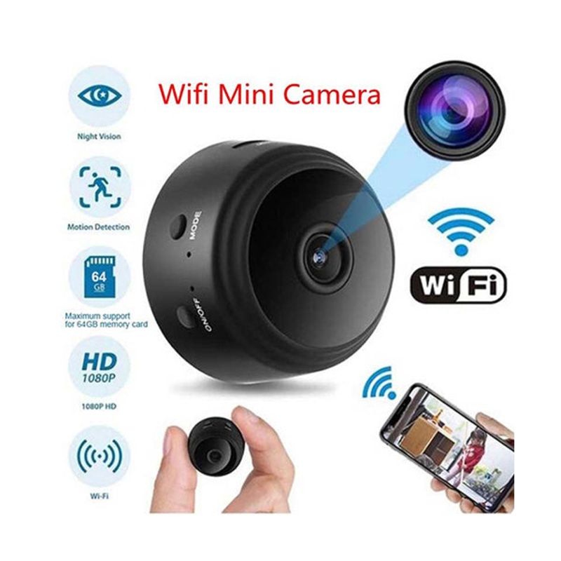 Conqueror Wireless Security Camera Spy 150 Degree HD with Motion Detection and Two-Way Audio – CSR128