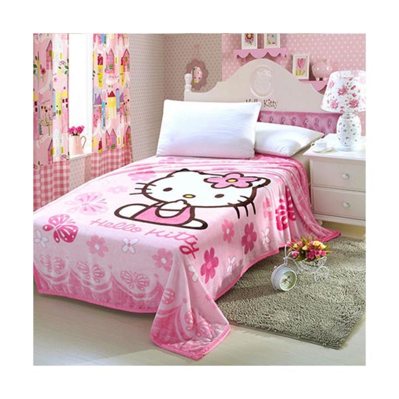 Hello Kitty Blanket Fleece 160200 Cm – 97384-Kitty