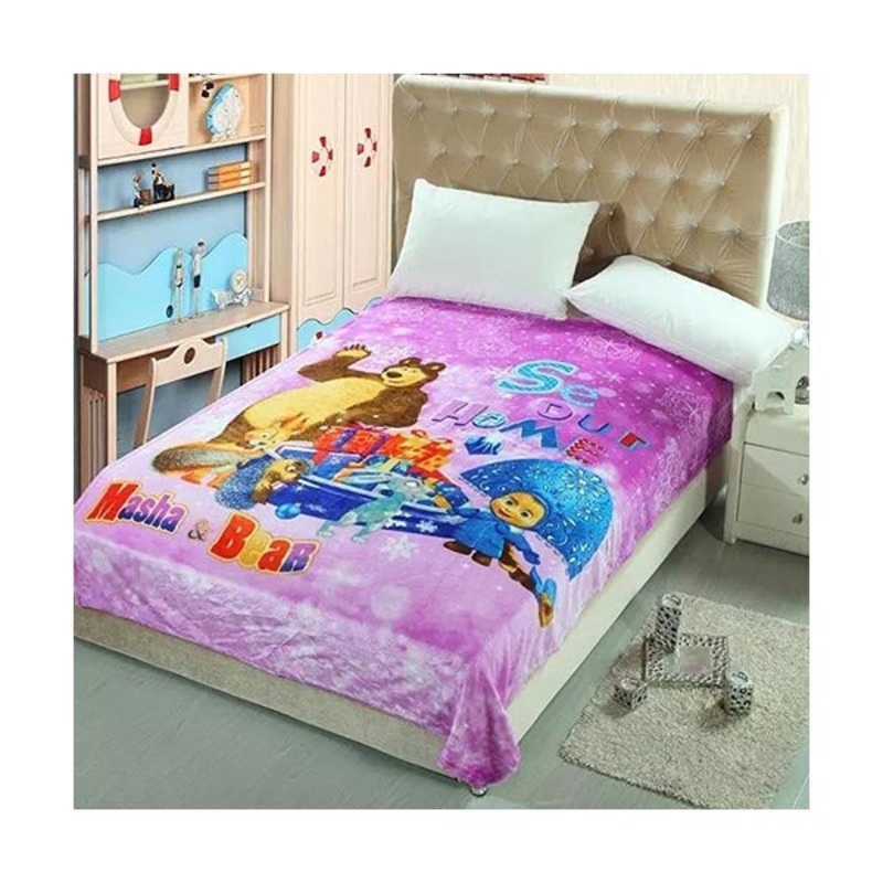 Masha & Bear Blanket Fleece 160200 cm – 97384-Masha