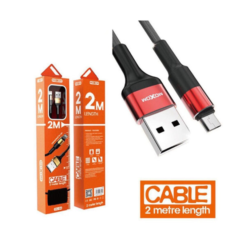 Moxom, 2m Mobile Fast Charging & Data Cable – MX-CC54, Type-C and Lightning