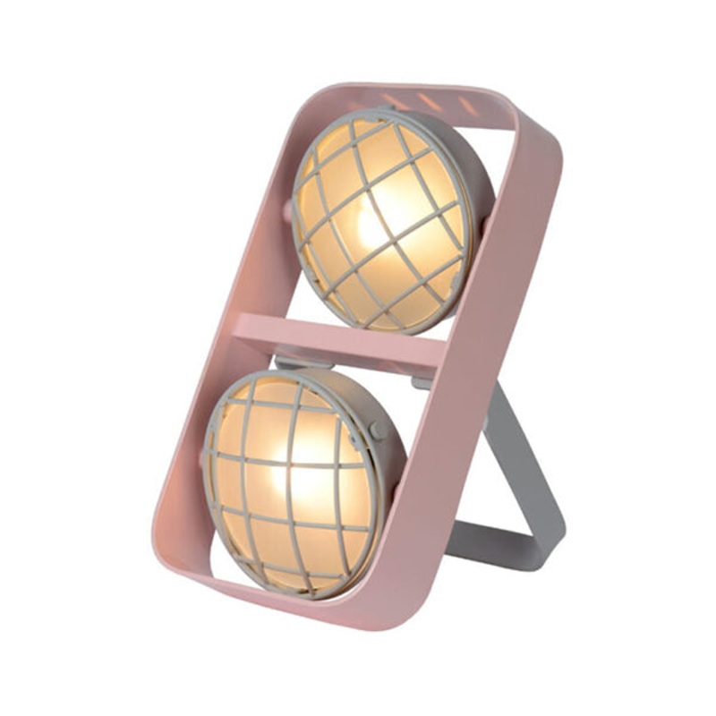 Sleek modern pink childrens room table lamp – T1004