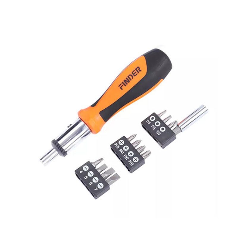 Finder, 13Pcs Ratchet Screwdriver And Bits Set – 193233-1