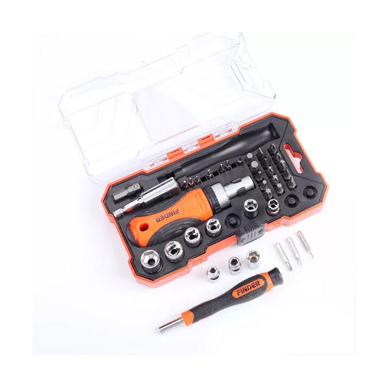 Finder, 38 Pcs Ratchet And Bits Set – 193235