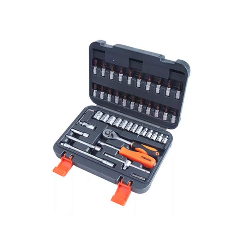 Finder, 46 Pcs 1/4 Sockets Set – 192541