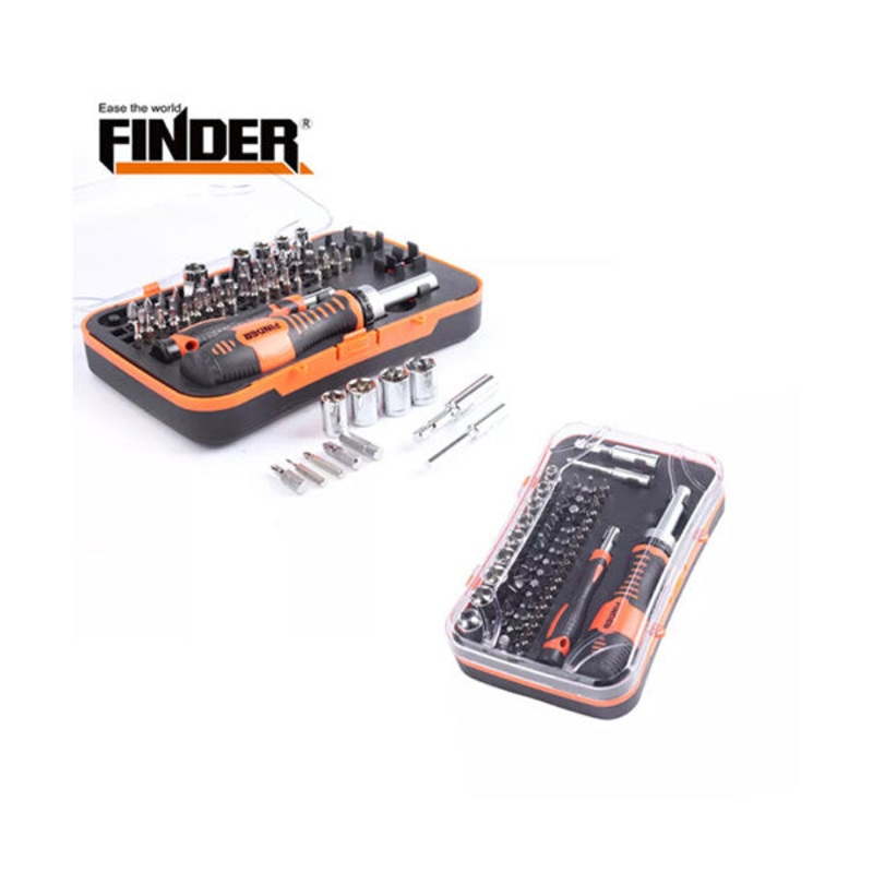 Finder, 65Pcs Screwdriver And Bits Set – 193219