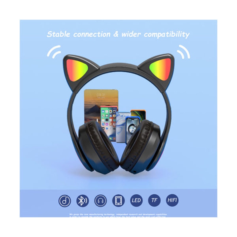 Moxom MX-WL58 Cat Wireless Bluetooth Headphone