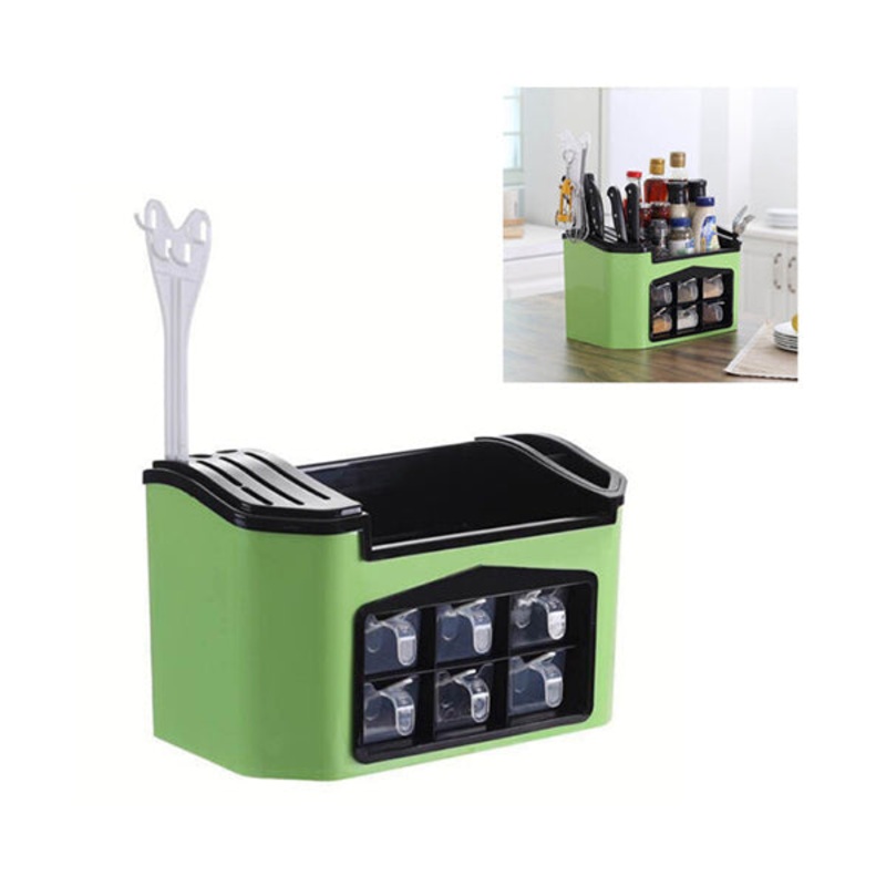 Spice Rack Organizer With Seasoning Jar Storage Box – 95099