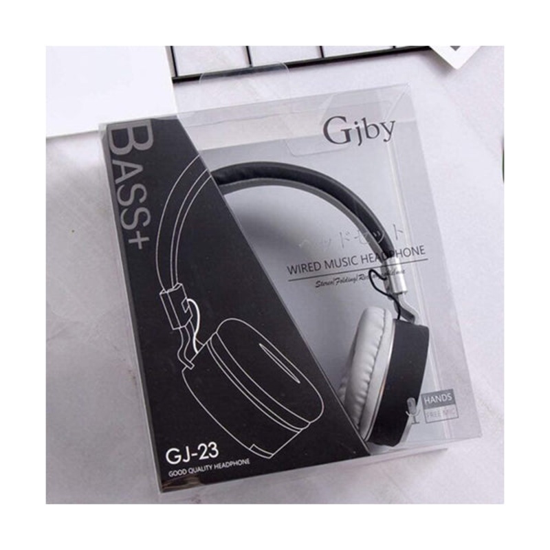 Wired Music Headphone – GJ-23|Black|Light Green|Navy|Pink|White|Brand New