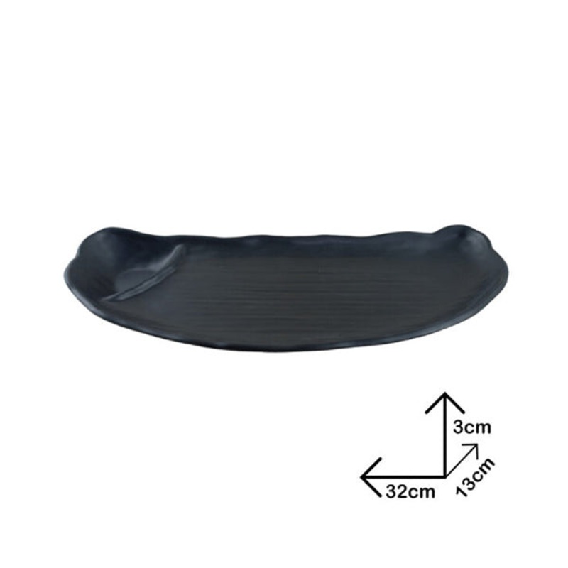 Serve Plate Black Melamine Dinnerware – 99103