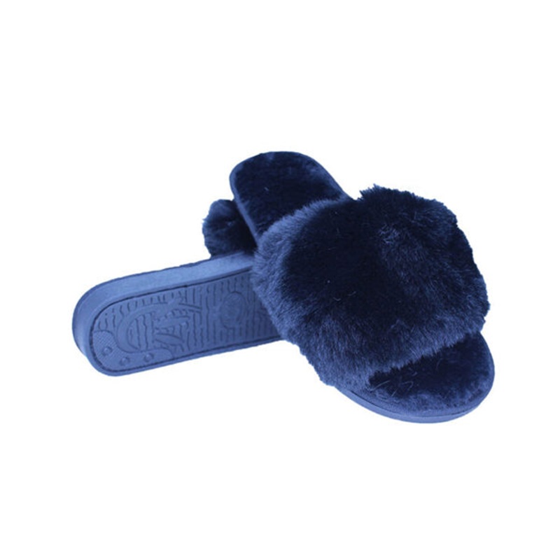 Womens 20mm Faux Fur Home Slippers – 97355, Available in Different Colors