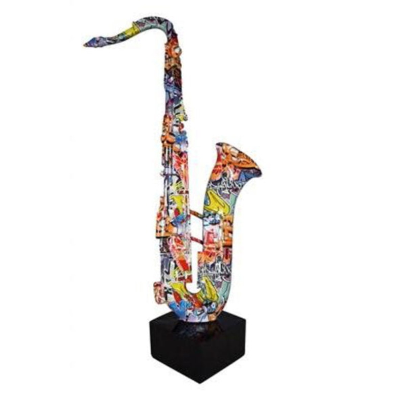 Graffiti Saxophone Statue – 97860