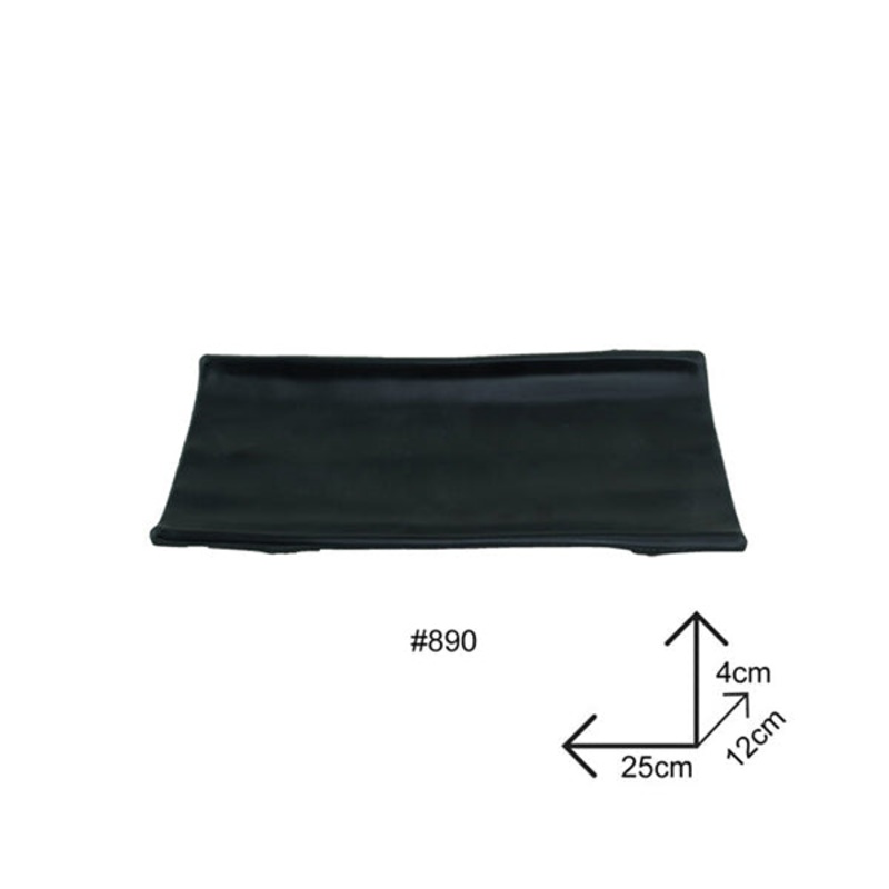 Plates Black Melamine Dinnerware – 98890