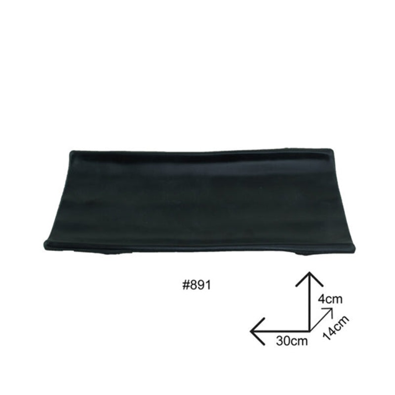 Plates Black Melamine Dinnerware – 98891