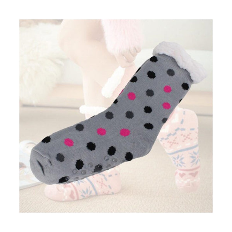 Women Slipper Socks Winter Warm Fleece – 96518, Available in Different Colors