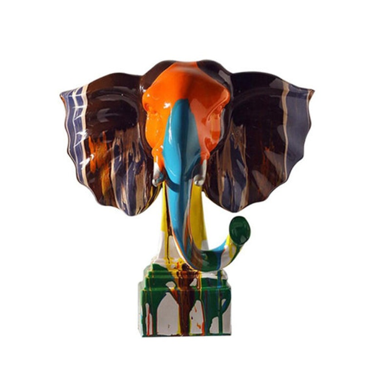 Dripping Paint Elephant Sculpture – Size Large – 97857