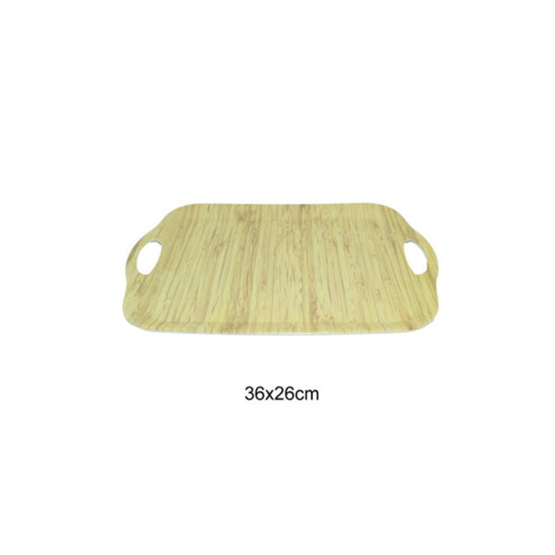 Tray Wooden Melamine Dinnerware – 97075
