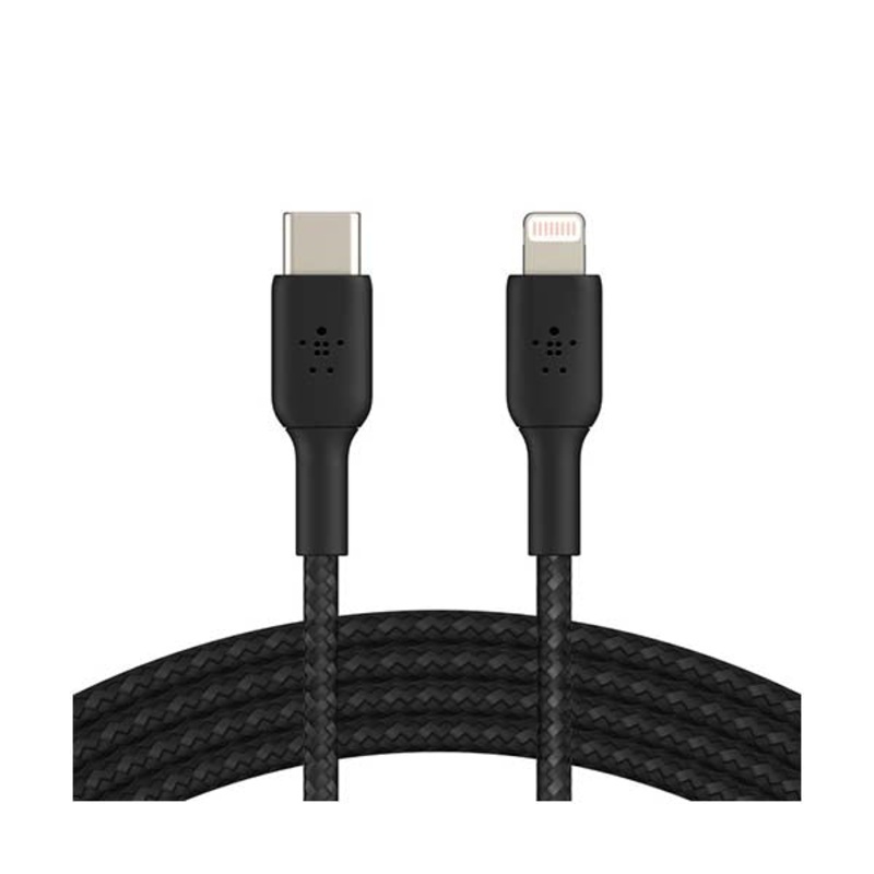 Belkin, BoostCharge Braided USB-C to Lightning Cable, 1m / 3.3ft