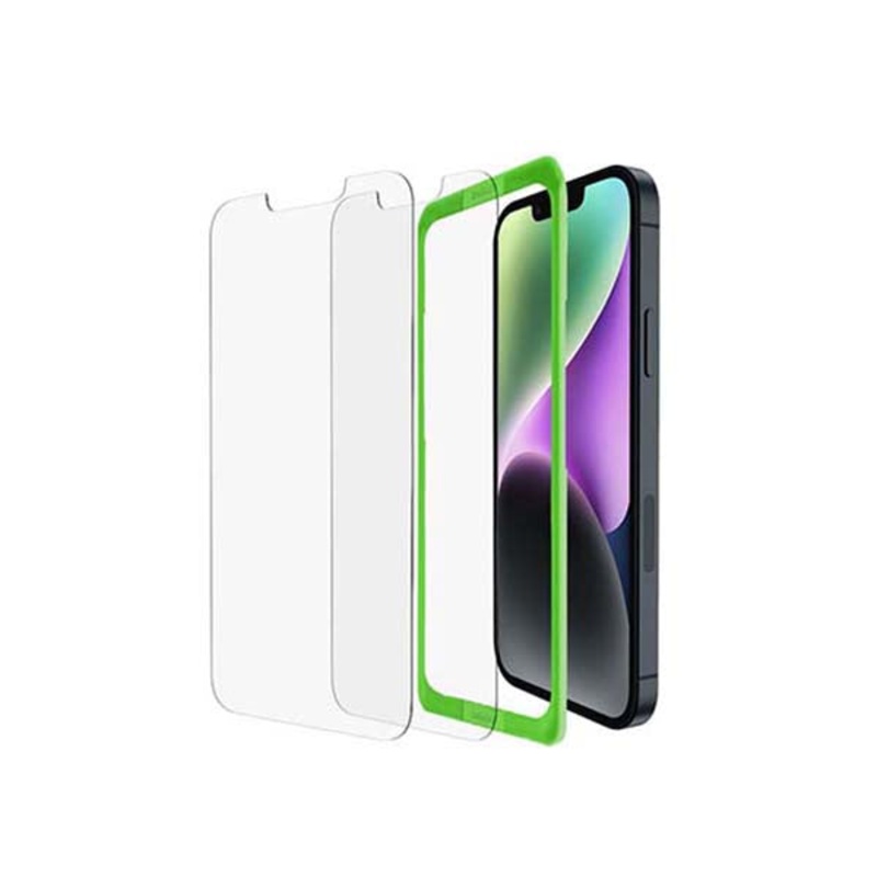 Belkin, OVA124ZZ, Tempered Glass 2-Pack Screen Protector for iPhone 14 Plus / 13 Pro Max