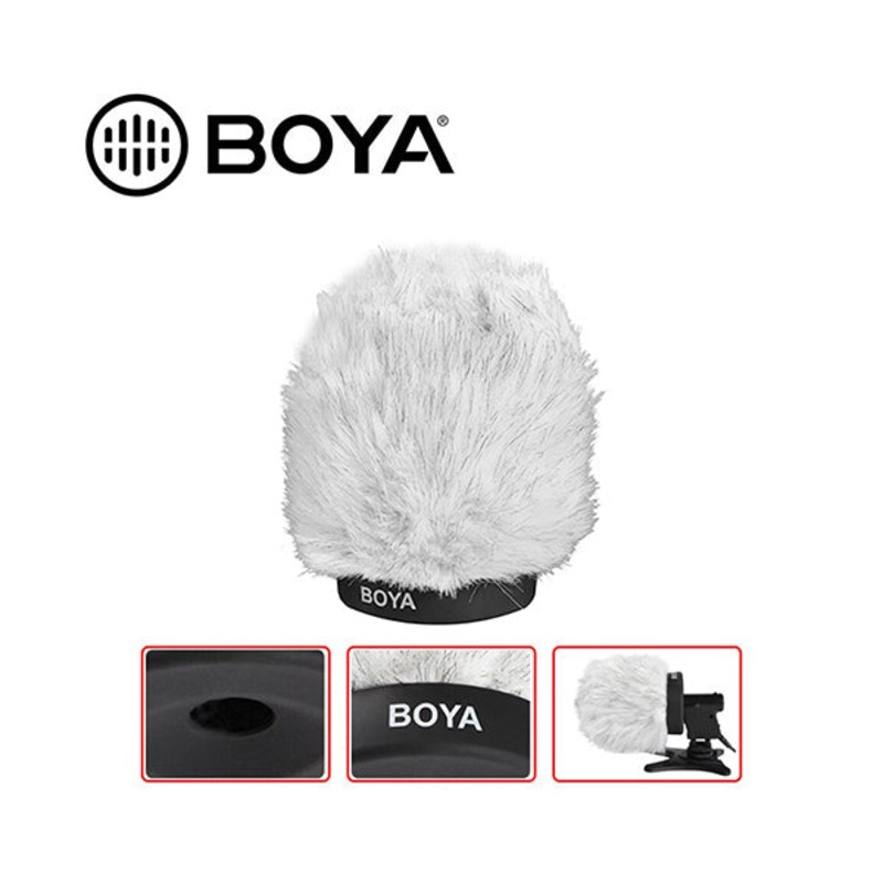 Boya, BY-P120 Furry Outdoor Interview Muff Windscreen