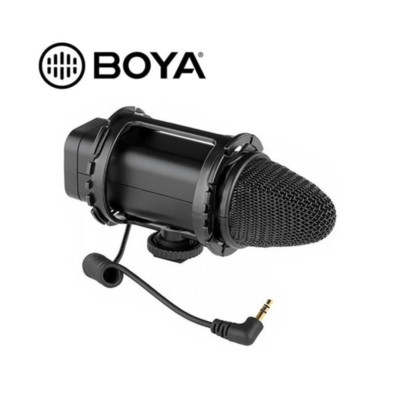Boya, BY-V02 Compact Stereo Condenser Video Microphone
