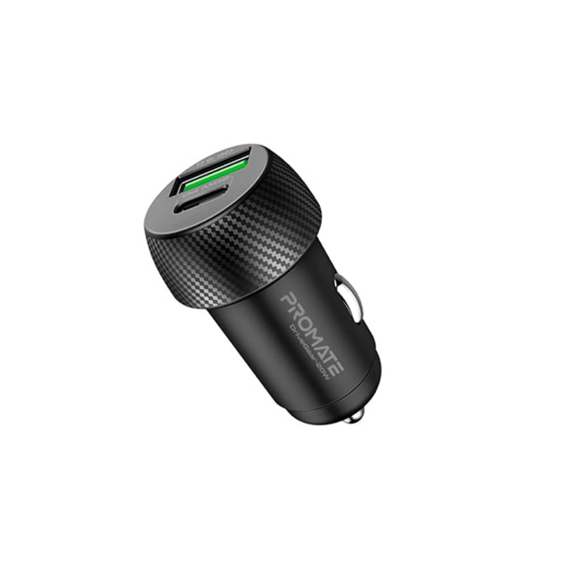 Promate, DriveGear-20W, 20W Quick Charging Mini Car Charger