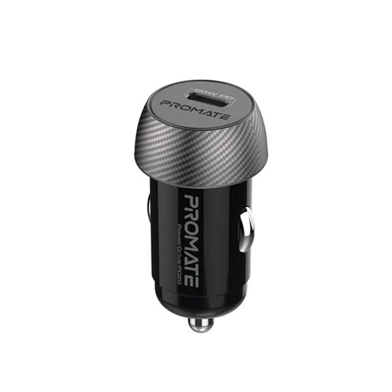 Promate, PowerDrive-PD20, 20W Mini Car Charger with Power Delivery
