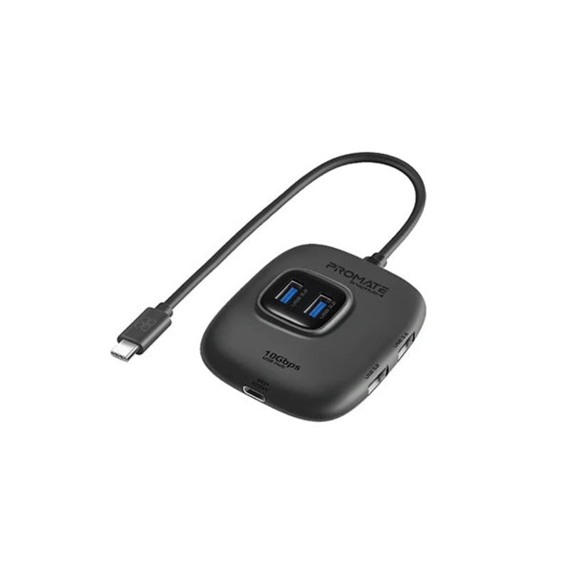 Promate, SnapHub-4, 10Gbps Ultra-Fast USB 3.2 Hub